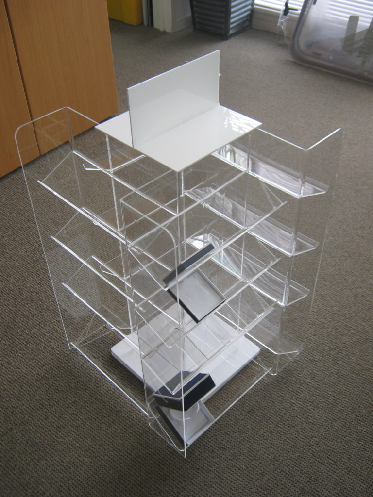 Boxed Rotating Display Unit Auckland NZ Cambrian Plastics