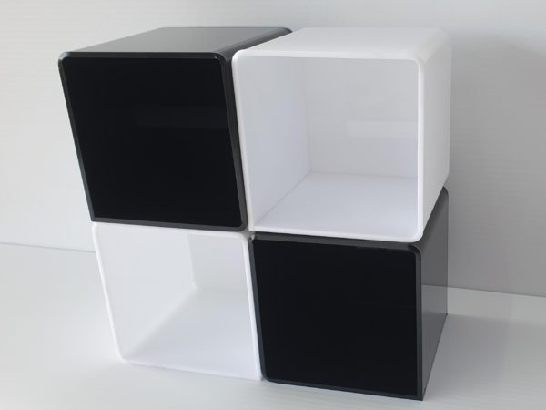 Display Cubes Black and White