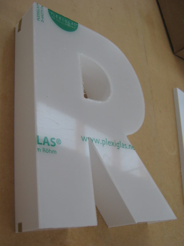Fabricated 3D Letters