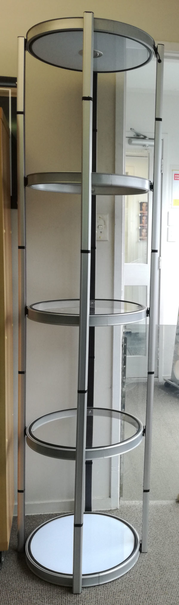 display stand round collapsible