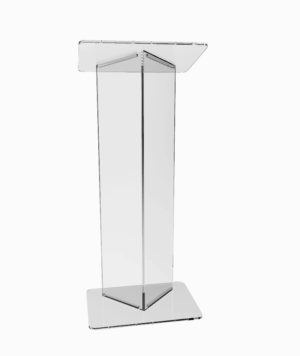 Simple Acrylic Lectern 1 NZ made - Cambrian Plastics