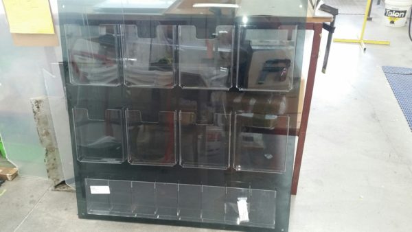 Custom made Multi Brochure holder wall mounted