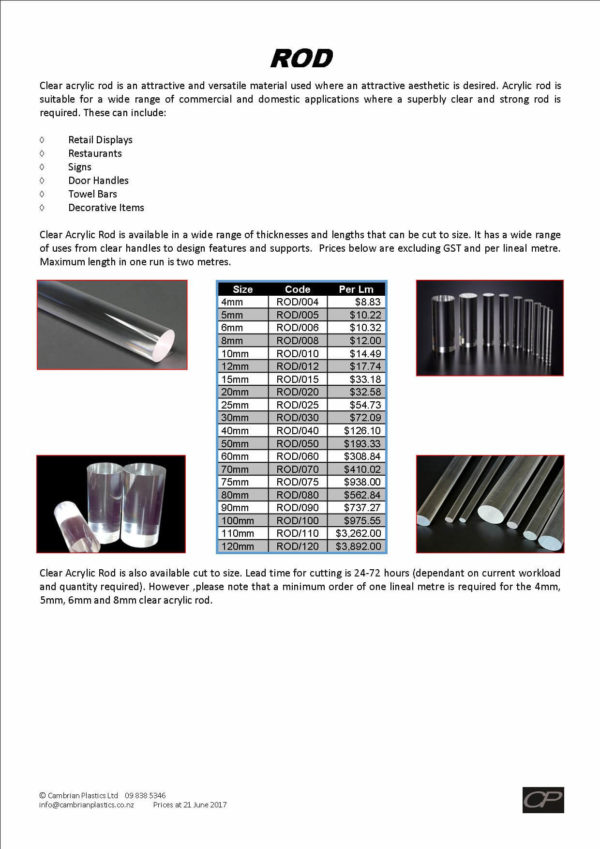 Acrylic Rod (Clear) - Image 5