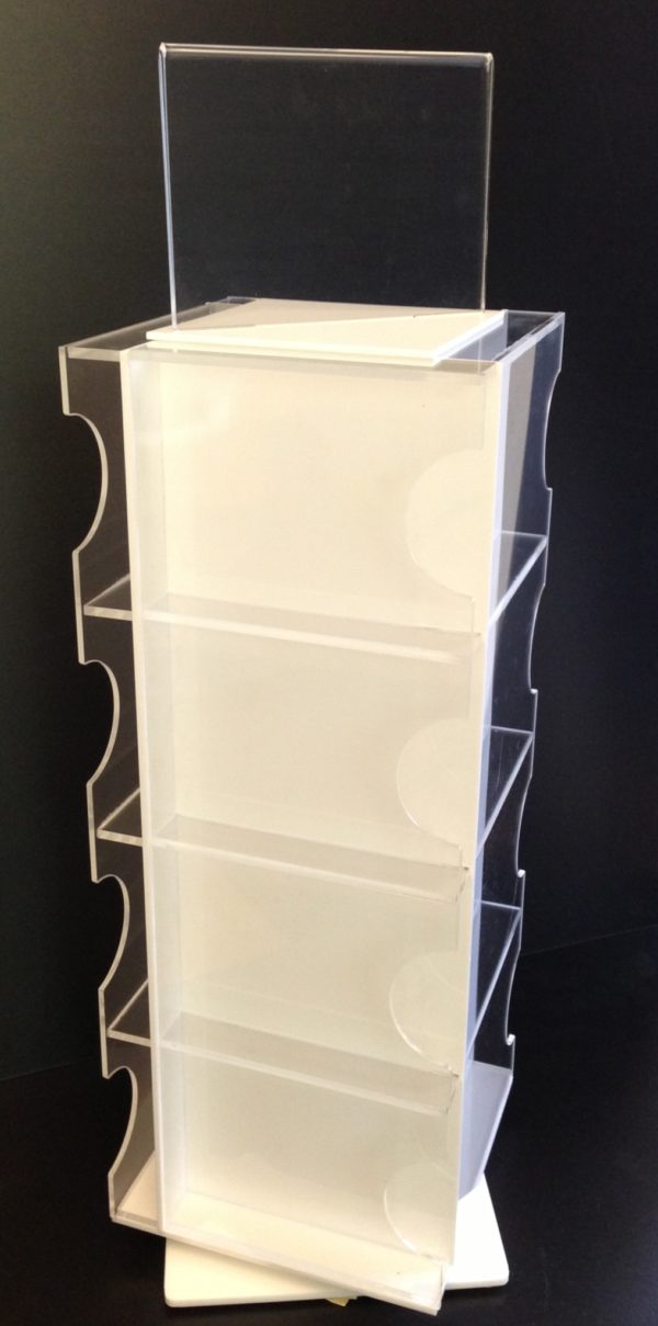 Post Card Rotating Counter Stand