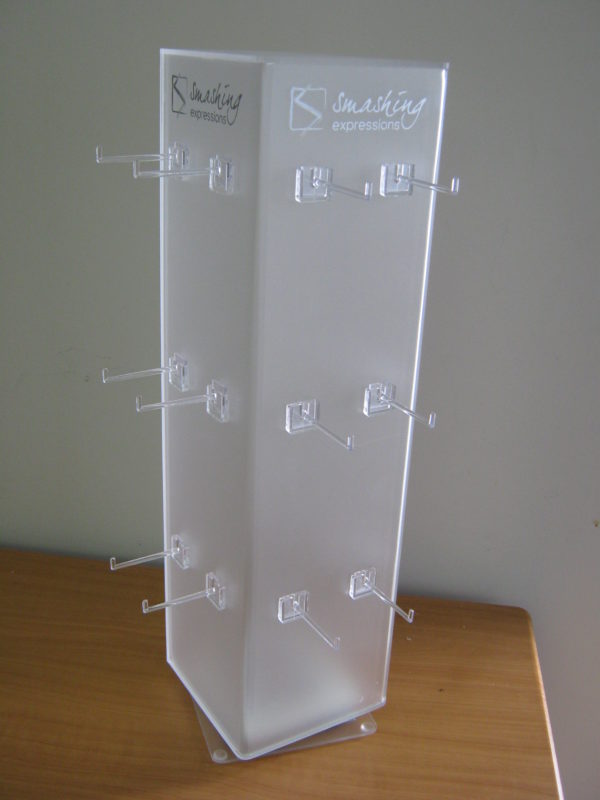 Frosted Rotating Counter Stand