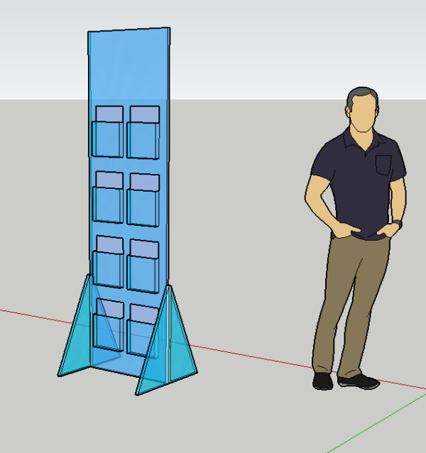 Multi Brochure Holder Freestanding