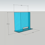 Sneeze Guard Bent 1 Small 600w 150d 600h