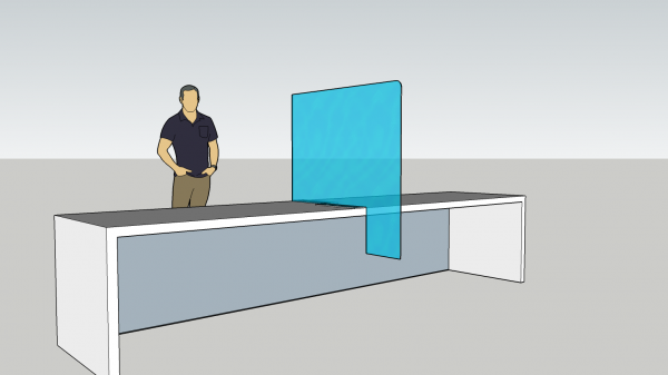 Sneeze Guard Desk Divider 1200x1200